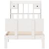 vidaXL Bookcase Bed without Mattress White 90x200cm Solid Wood Pine