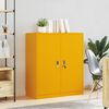 vidaXL Storage Cabinet Mustard Yellow 90 x 40 x 105 cm Steel