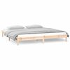 vidaXL LED Bed Frame without Mattress 160x200 cm Solid Wood