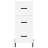 vidaXL Highboard White 34.5x34x180 cm Engineered Wood