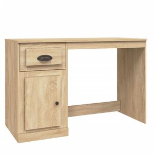 vidaXL Desk with Drawer Sonoma Oak 115x50x75 cm Engineered Wood