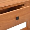 vidaXL Desk with 2 Drawers 100x40x75 cm Teak Wood