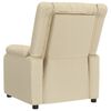 vidaXL Massage Chair Cream Fabric