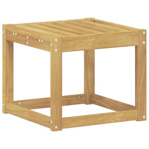 vidaXL Outdoor Stool Bench White 43 x 43 x 37 cm Solid Acacia Wood
