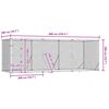 vidaXL Outdoor Dog Kennel Silver 6x2x2 m Galvanised Steel