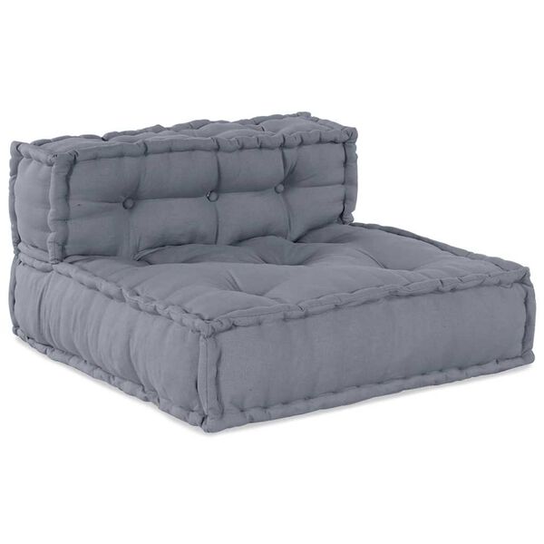 vidaXL Modular Sofa 4 pcs Grey Fabric