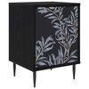 vidaXL Bedside Cabinet DOKKUM Black Oak 36 x 33 x 51 cm