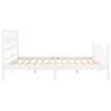 vidaXL Bed Frame without Mattress White 200x200 cm Solid Wood Pine
