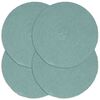 vidaXL Placemats 4 pcs Plain Green 38 cm Round Cotton