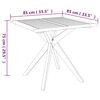 vidaXL Garden Table 85x85x75 cm Solid Wood Acacia