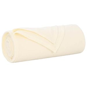 vidaXL Throw Blanket Cream 170 x 130 cm 0.31 kg Fleece