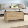 vidaXL Coffee Table Sonoma Oak 80x55.5x41.5 cm Engineered Wood