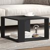 vidaXL Coffee Table Black 51.5x51.5x30 cm Engineered Wood