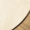vidaXL Rug HUARTE Short Pile Soft and Washable Cream Ø 120 cm