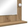 vidaXL Vanity Mirror with LED Strip Lights Artisan Oak 70 x 50 x 18 cm