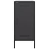 vidaXL Sideboards 2 pcs Black 36x39x79 cm Steel