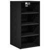 vidaXL Hanging Cabinet Black oak 30 x 29.5 x 60 cm Engineered Wood