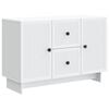 vidaXL Sideboard with Drawer White 89 x 34.5 x 60 cm Engineered Wood