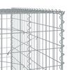 vidaXL Gabion Basket with Cover 350x100x200 cm Galvanised Iron