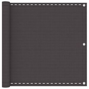 vidaXL Balcony Screen Anthracite 75 x 700 cm HDPE and Aluminium