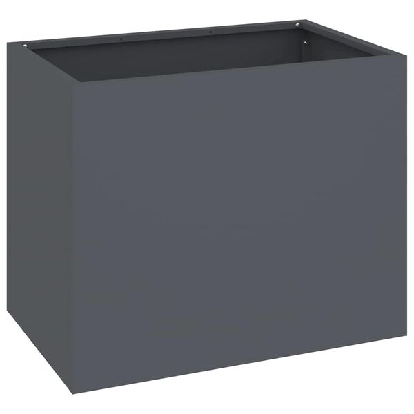 vidaXL Garden Planter Anthracite 50 x 32 x 40 cm Cold-rolled Steel