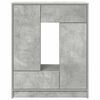 vidaXL Sideboard with Drawers and Doors Concrete Grey 73x31x90 cm