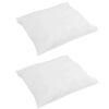 vidaXL Pillow with Pillow 2 pcs White 40 x 40 cm Cotton