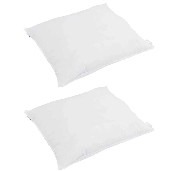 vidaXL Pillow with Pillow 2 pcs White 40 x 40 cm Cotton