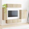 vidaXL TV Wall Cabinet Set Wall-mounted 6 pcs Sonoma Oak