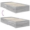 vidaXL Bed Frame with Drawer with Headboard Manual Engineered Wood