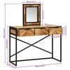 vidaXL Dressing Table Brown 100 x 40 x 120 cm Solid Acacia Wood