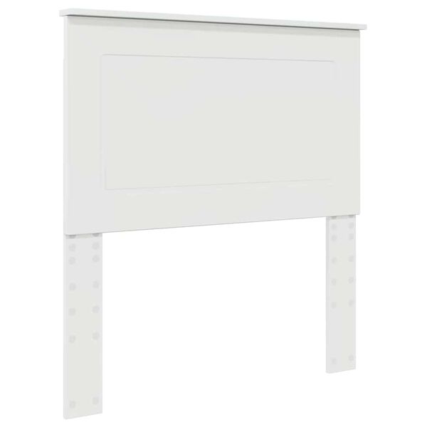 vidaXL Headboard with Headboard Gloss White 75 cm Engineered Wood