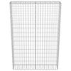 vidaXL Gabion Wall with Covers Galvanised Steel 100x20x150 cm