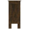 vidaXL Bar Table with Shelf Smoked Oak 102x50x103.5 cm Engineered Wood