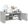 vidaXL TV Cabinet Concrete Grey 80x35x40 cm Engineered Wood