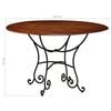 vidaXL Dining Table Solid Acacia Wood with Honey Finish 120x76 cm