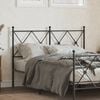 vidaXL Metal Replace Headboard Black 120cm