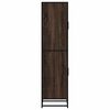 vidaXL Highboard Brown Oak 35.5x35x139 cm Engineered Wood and Metal