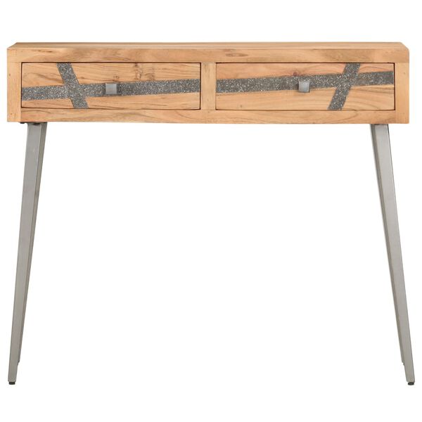 vidaXL Console Table 90x30x75 cm Solid Acacia Wood