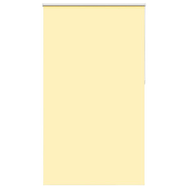 vidaXL Roller Blind Blackout Yellow 130x210 cm Fabric Width 126.6 cm Polyester
