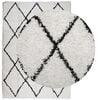 vidaXL Shaggy Rug PAMPLONA High Pile Modern Cream and Black 160x230 cm
