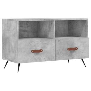 vidaXL TV Cabinet Concrete Grey 80x36x50 cm Engineered Wood
