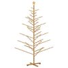 vidaXL Wooden Christmas Tree with Stand Brown 210 cm Solid pine wood