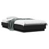 vidaXL Bed Frame without Mattress Black 90x200 cm Engineered Wood