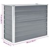 vidaXL Garden Raised Bed Galvanised Steel 100x40x77 cm Grey