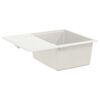 vidaXL Sink White 560 x 460 mm 80% Quartz and 20% Resin