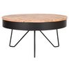 LABEL51 Coffee Table Saran 80x80x43 cm Wood/Black