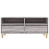 vidaXL TV Cabinet Grey Sonoma 100x34.5x44.5 cm Engineered Wood