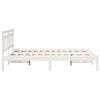 vidaXL Bed Frame White 120 x 200 cm Solid Pine Wood
