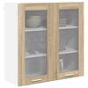 vidaXL Hanging Cabinet Sonoma Oak 80 x 31 x 80 cm Engineered Wood